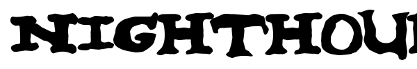 Nighthour font preview